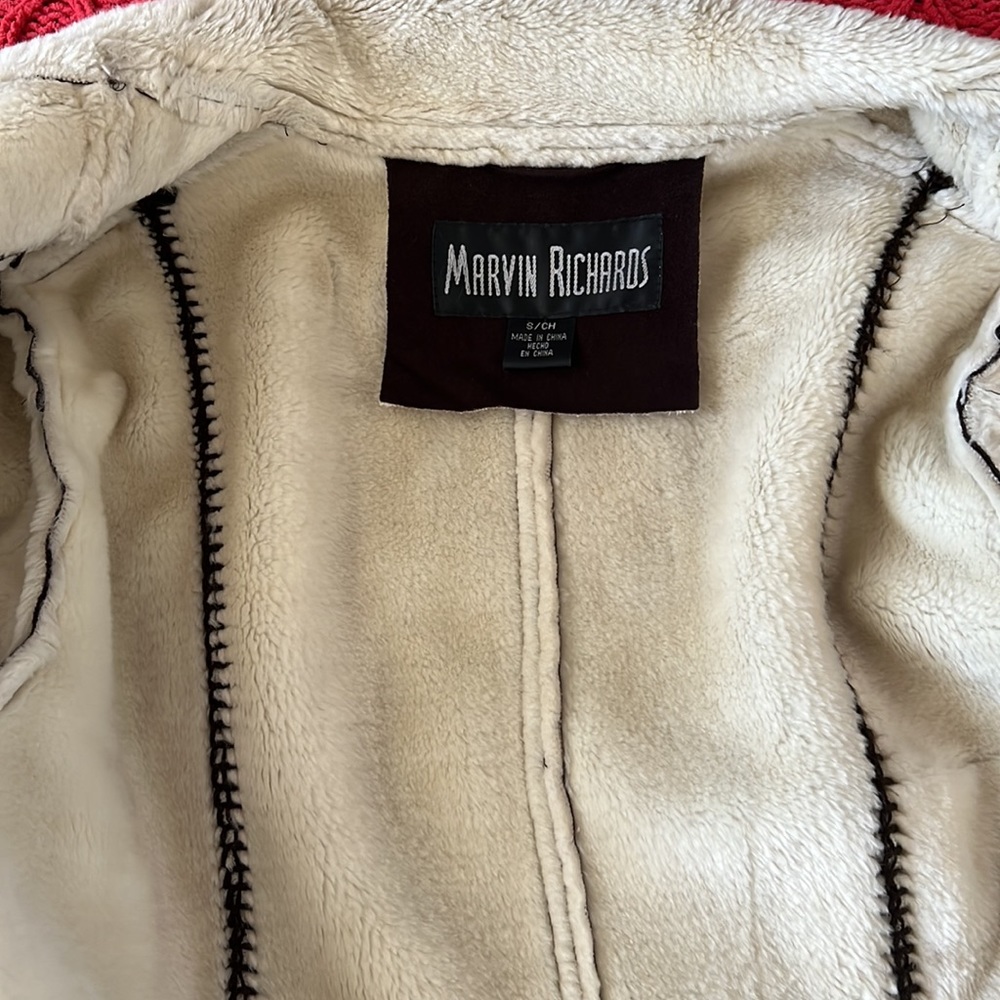 Suede zippered coat - Picture 7 of 10